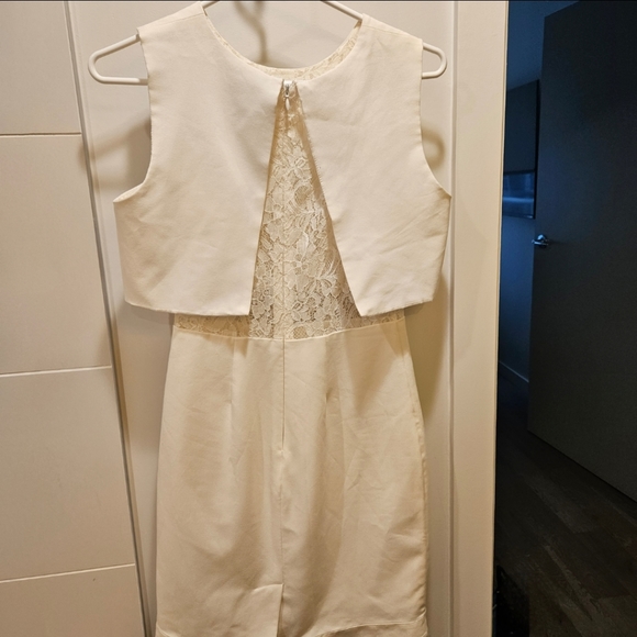 COPY - White Lace Crop Dress Miss Selfridge - Picture 3 of 7